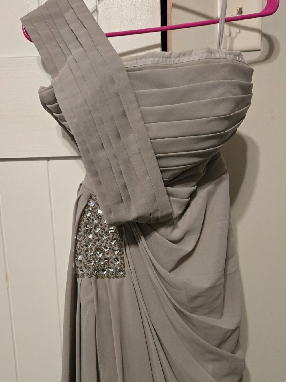 Gray one strap dress